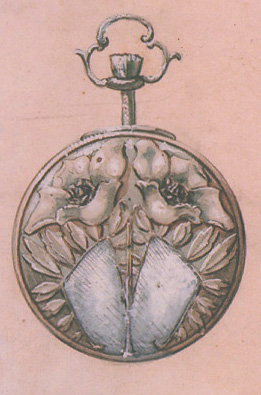 Aquarelle agrandie de Léon Perrin